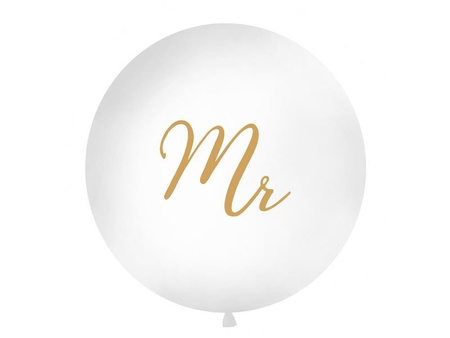 Pol pm Balon Gigant 1 m Mr bialy 2705 1